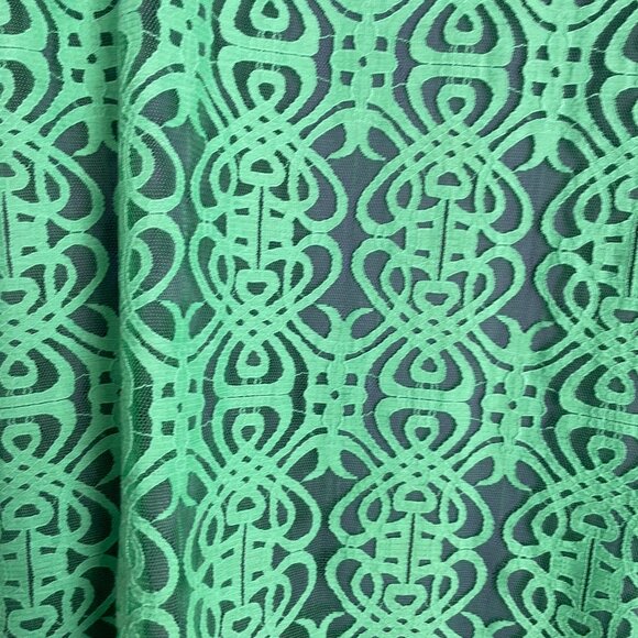 Isaac Mizrahi Live Womens Shirt Large Purple Shell with Green Lace Overlay 2X - Picture 6 of 13